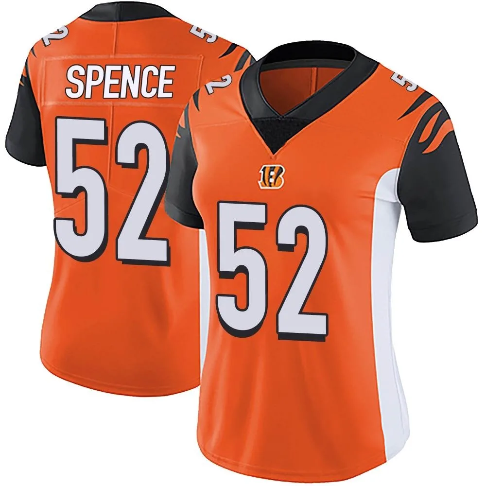 Women's Cincinnati Bengals Noah Spence Nike Vapor Untouchable Limited Orange Jersey Women's Cincinnati Bengals Noah Spence Nike Vapor Untouchable Limited Orange Jersey
