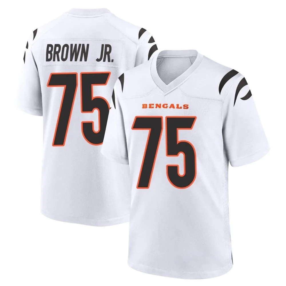 Men's Cincinnati Bengals Orlando Brown Jr. Nike Game White Jersey Men's Cincinnati Bengals Orlando Brown Jr. Nike Game White Jersey