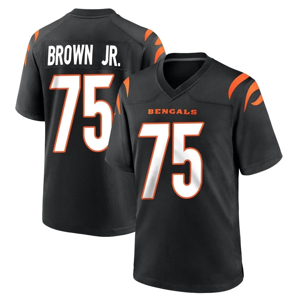 Men's Cincinnati Bengals Orlando Brown Jr. Nike Team Color Game Black Jersey