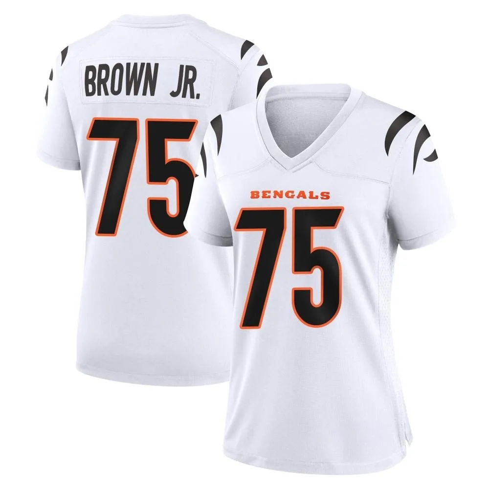 Women's Cincinnati Bengals Orlando Brown Jr. Nike Game White Jersey Women's Cincinnati Bengals Orlando Brown Jr. Nike Game White Jersey