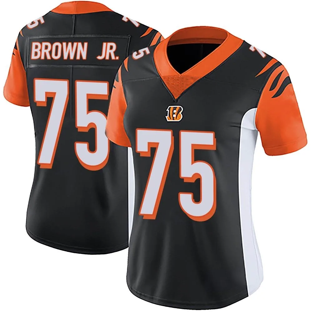 Women's Cincinnati Bengals Orlando Brown Jr. Nike Team Color Vapor Untouchable Limited Black Jersey