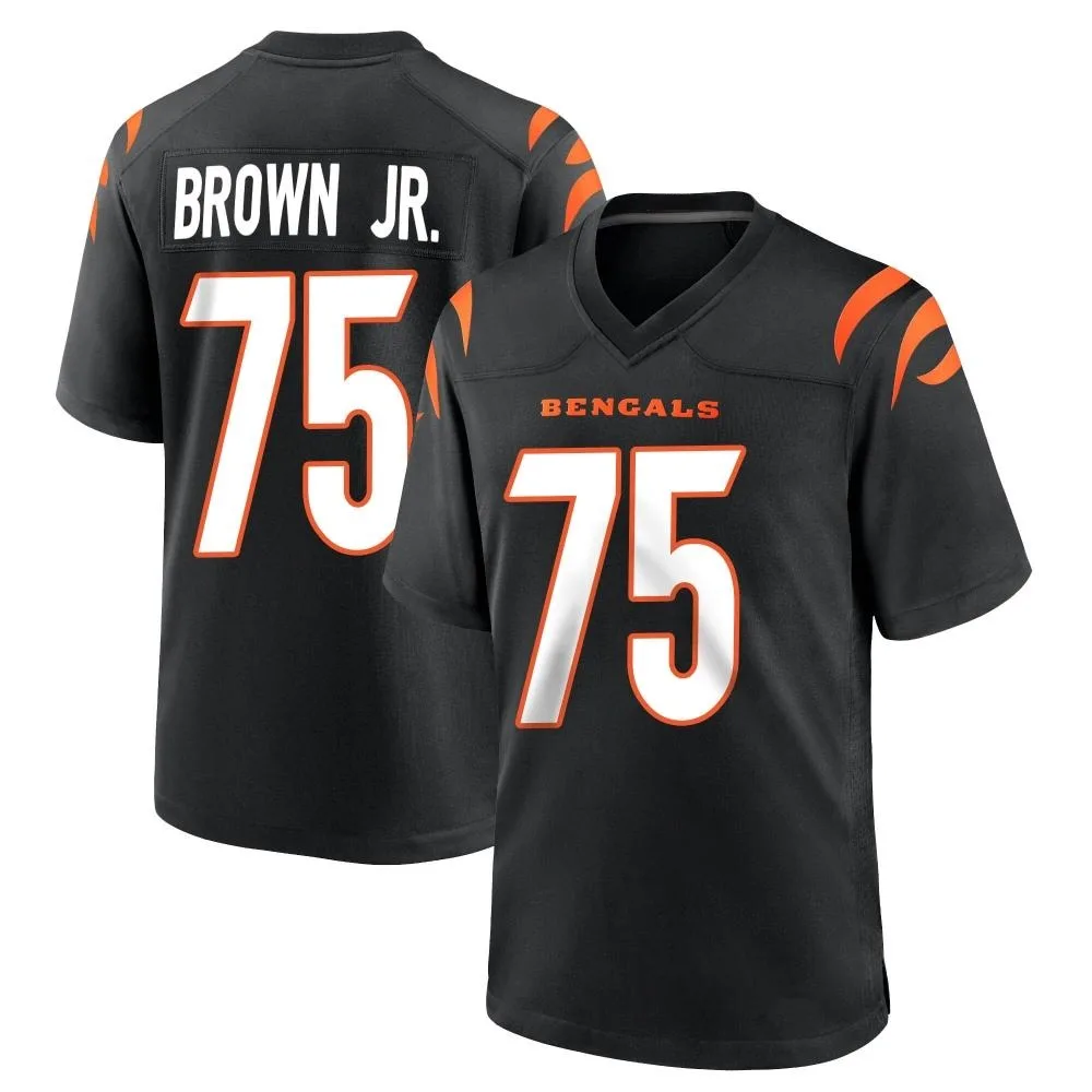 Youth Cincinnati Bengals Orlando Brown Jr. Nike Team Color Game Black Jersey Youth Cincinnati Bengals Orlando Brown Jr. Nike Team Color Game Black Jersey