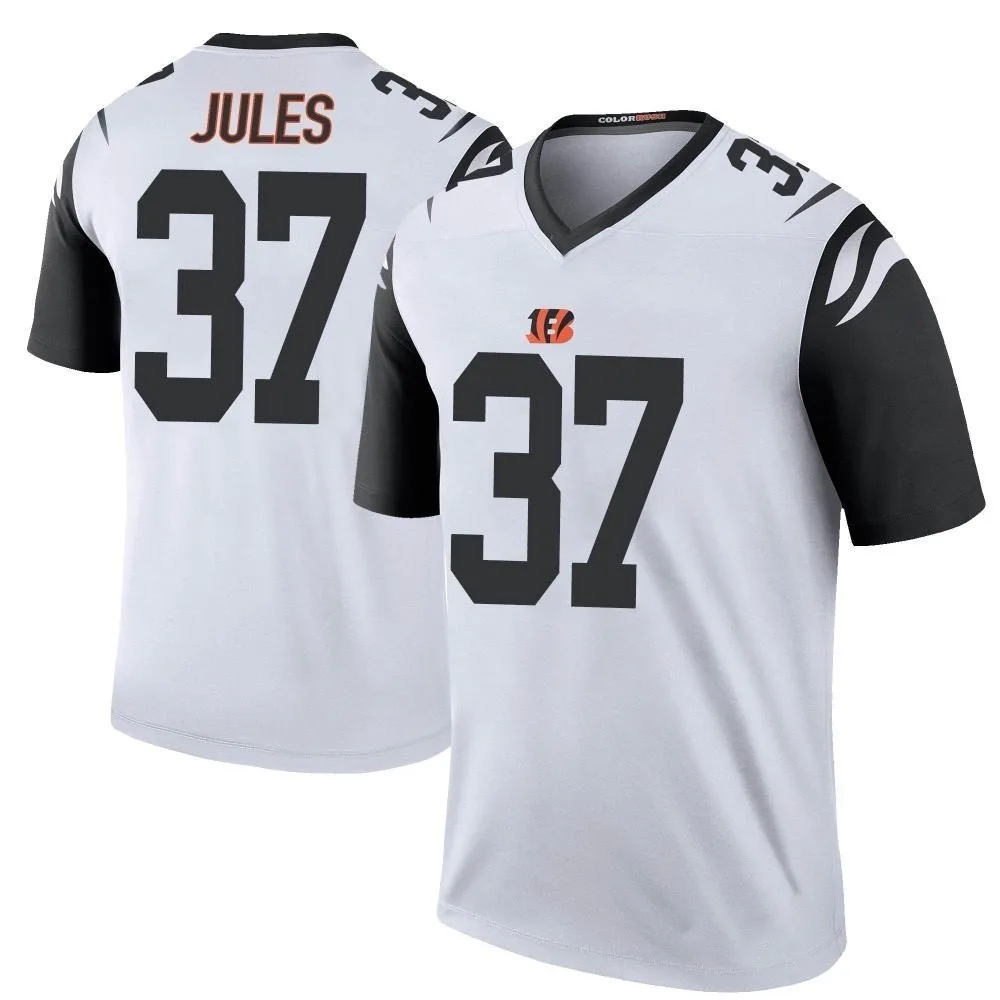 Men's Cincinnati Bengals Pj Jules Nike Color Rush Legend White Jersey Men's Cincinnati Bengals Pj Jules Nike Color Rush Legend White Jersey