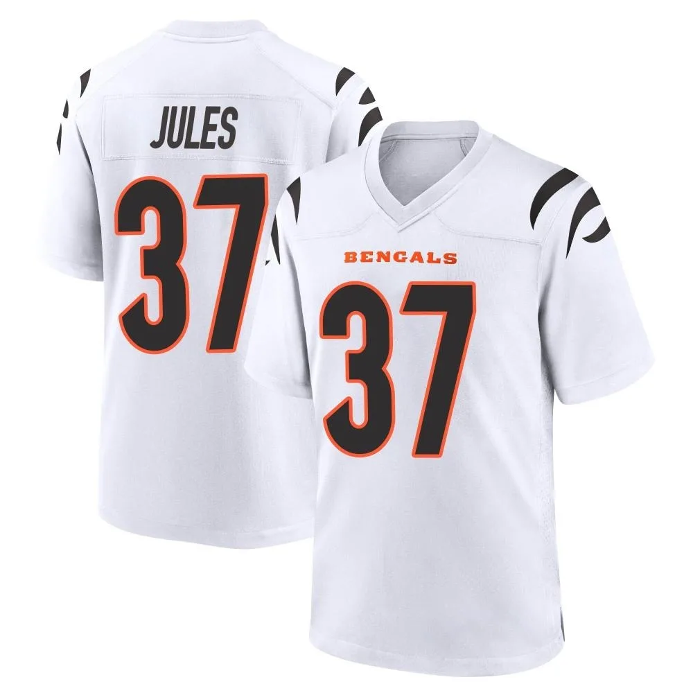 Men's Cincinnati Bengals Pj Jules Nike Game White Jersey Men's Cincinnati Bengals Pj Jules Nike Game White Jersey