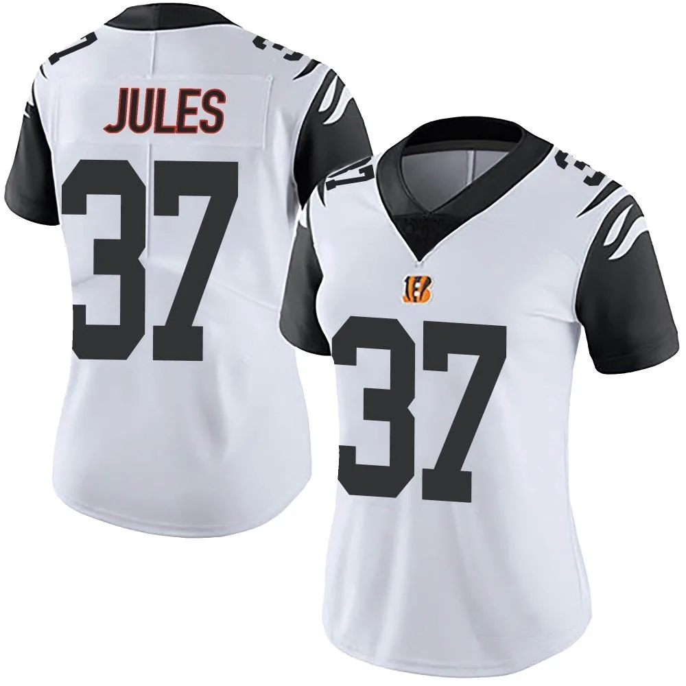 Women's Cincinnati Bengals Pj Jules Nike Color Rush Vapor Untouchable Limited White Jersey Women's Cincinnati Bengals Pj Jules Nike Color Rush Vapor Untouchable Limited White Jersey
