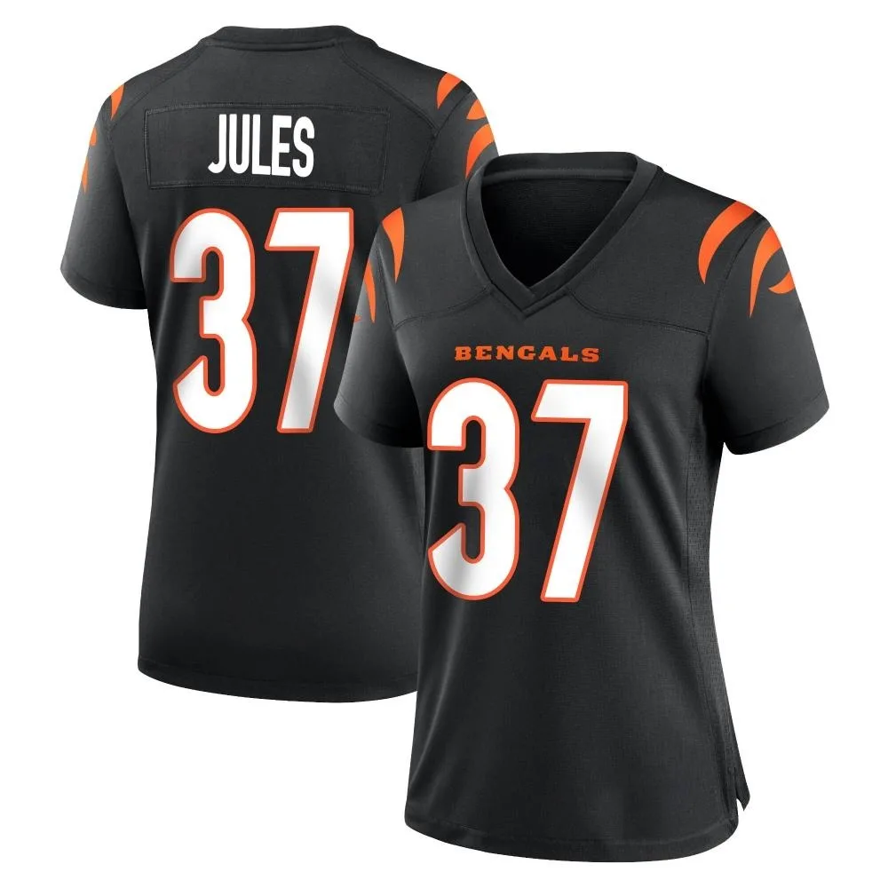 Women's Cincinnati Bengals Pj Jules Nike Team Color Game Black Jersey Women's Cincinnati Bengals Pj Jules Nike Team Color Game Black Jersey