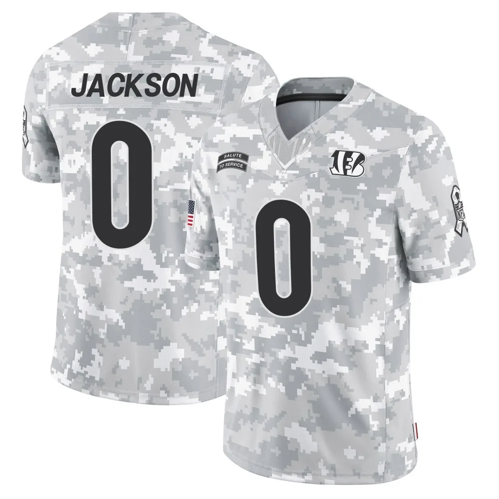 Men's Cincinnati Bengals Raymond Jackson Nike 2024 Salute to Service Limited Arctic Camo Jersey Men's Cincinnati Bengals Raymond Jackson Nike 2024 Salute to Service Limited Arctic Camo Jersey