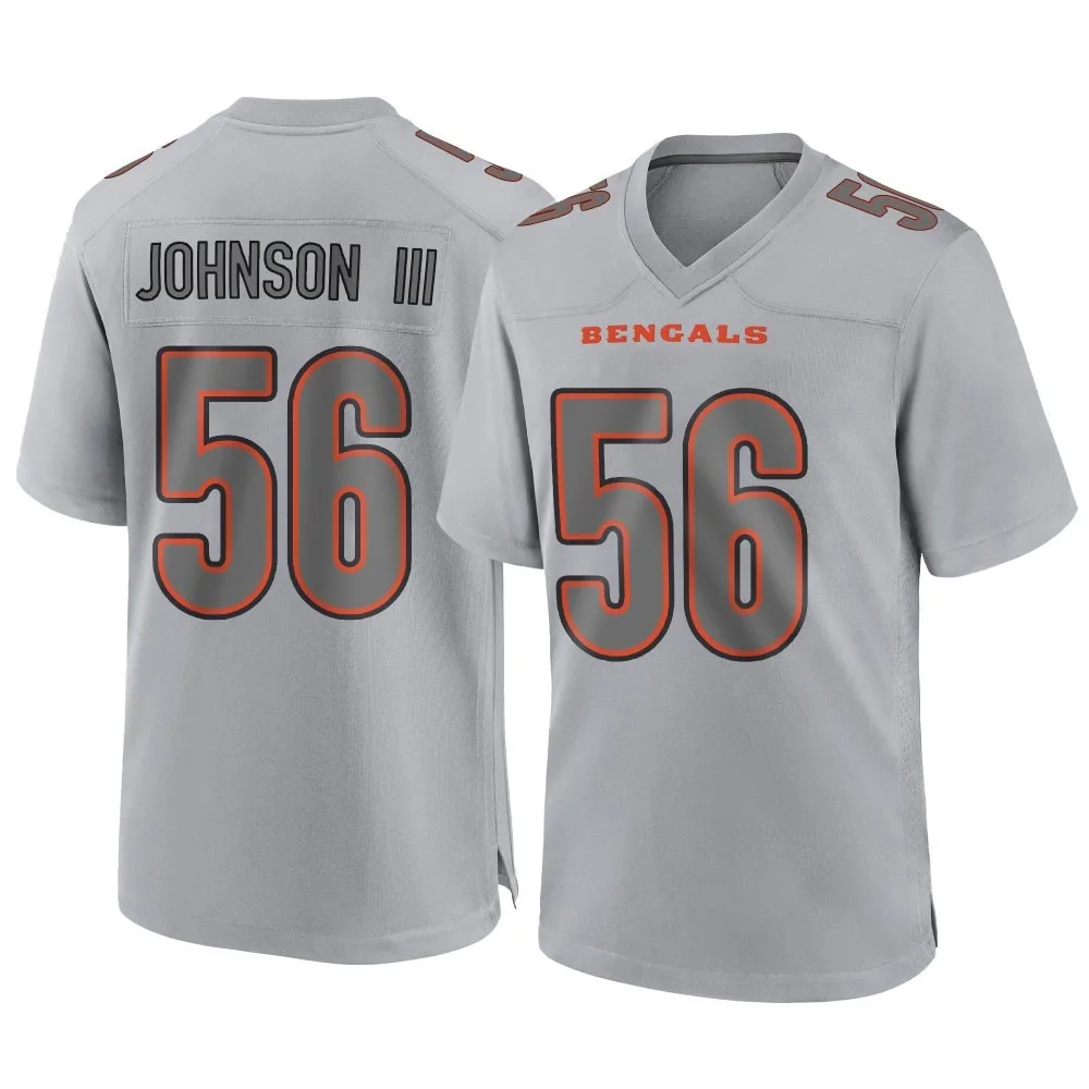 Men's Cincinnati Bengals Raymond Johnson Iii Nike Atmosphere Fashion Game Gray Jersey Men's Cincinnati Bengals Raymond Johnson Iii Nike Atmosphere Fashion Game Gray Jersey