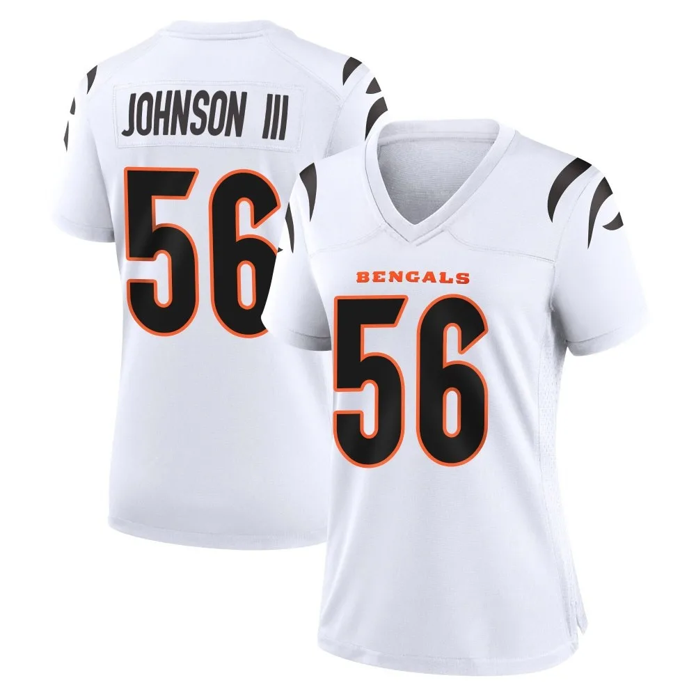 Women's Cincinnati Bengals Raymond Johnson Iii Nike Game White Jersey Women's Cincinnati Bengals Raymond Johnson Iii Nike Game White Jersey