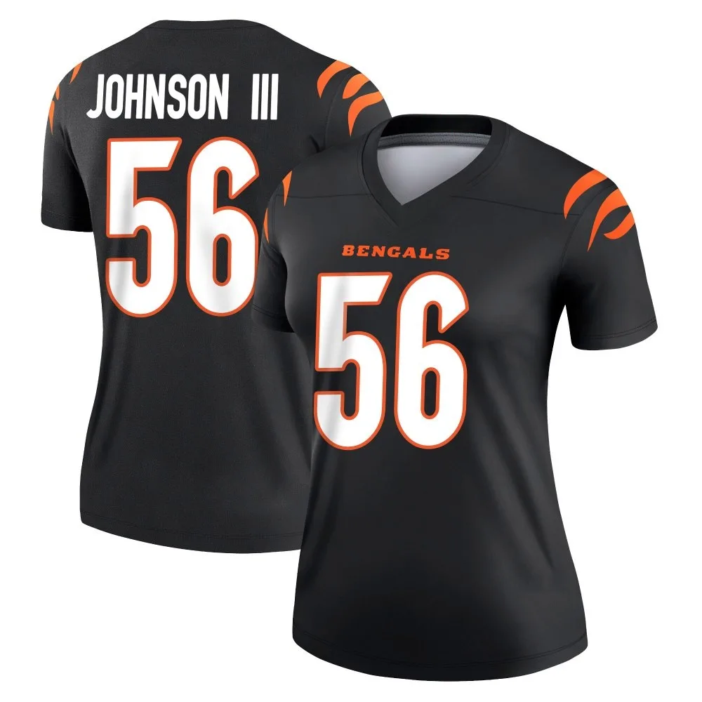 Women's Cincinnati Bengals Raymond Johnson Iii Nike Legend Black Jersey Women's Cincinnati Bengals Raymond Johnson Iii Nike Legend Black Jersey