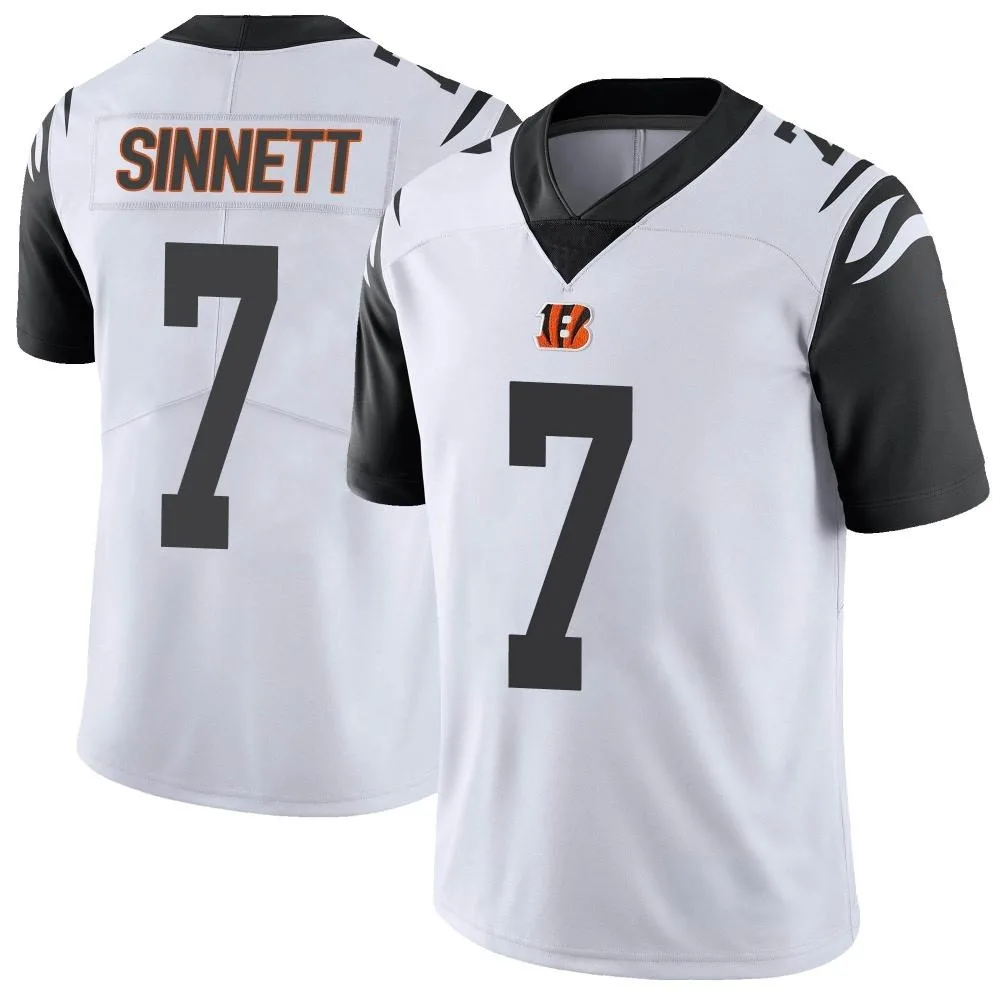 Men's Cincinnati Bengals Reid Sinnett Nike Color Rush Vapor Untouchable Limited White Jersey Men's Cincinnati Bengals Reid Sinnett Nike Color Rush Vapor Untouchable Limited White Jersey