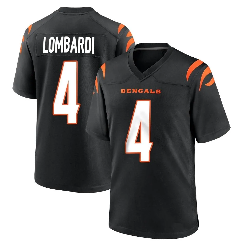 Men's Cincinnati Bengals Rocky Lombardi Nike Team Color Game Black Jersey Men's Cincinnati Bengals Rocky Lombardi Nike Team Color Game Black Jersey