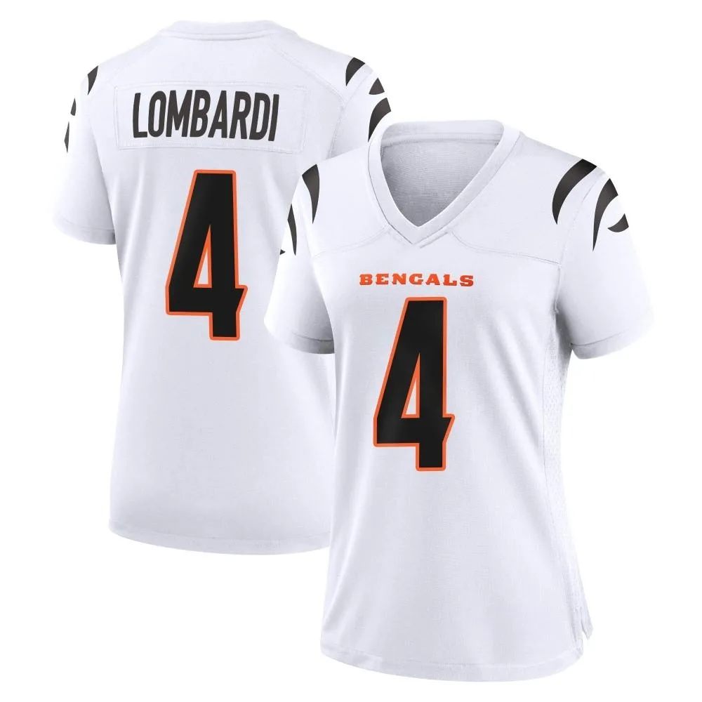Women's Cincinnati Bengals Rocky Lombardi Nike Game White Jersey Women's Cincinnati Bengals Rocky Lombardi Nike Game White Jersey