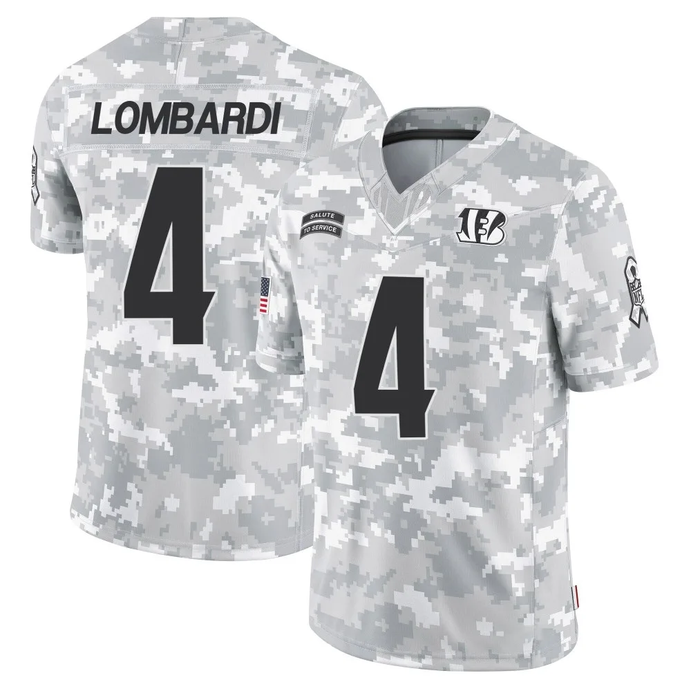 Youth Cincinnati Bengals Rocky Lombardi Nike 2024 Salute to Service Limited Arctic Camo Jersey Youth Cincinnati Bengals Rocky Lombardi Nike 2024 Salute to Service Limited Arctic Camo Jersey