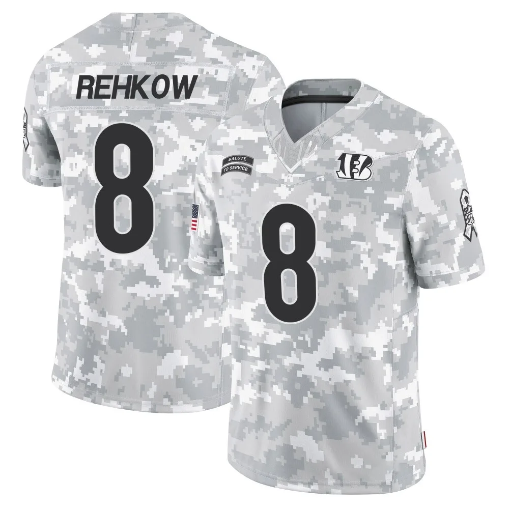 Men's Cincinnati Bengals Ryan Rehkow Nike 2024 Salute to Service Limited Arctic Camo Jersey Men's Cincinnati Bengals Ryan Rehkow Nike 2024 Salute to Service Limited Arctic Camo Jersey