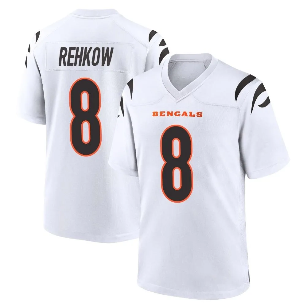 Men's Cincinnati Bengals Ryan Rehkow Nike Game White Jersey Men's Cincinnati Bengals Ryan Rehkow Nike Game White Jersey