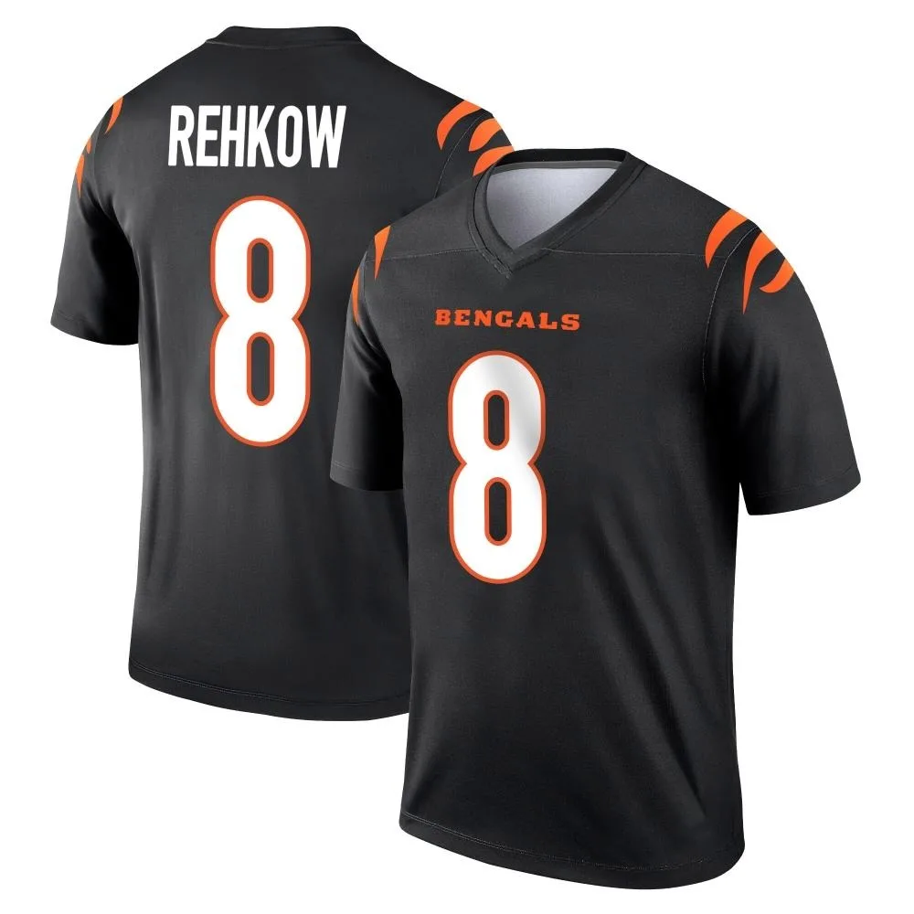 Men's Cincinnati Bengals Ryan Rehkow Nike Legend Black Jersey Men's Cincinnati Bengals Ryan Rehkow Nike Legend Black Jersey