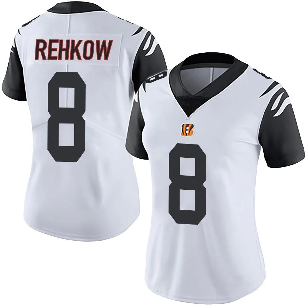 Women's Cincinnati Bengals Ryan Rehkow Nike Color Rush Vapor Untouchable Limited White Jersey Women's Cincinnati Bengals Ryan Rehkow Nike Color Rush Vapor Untouchable Limited White Jersey