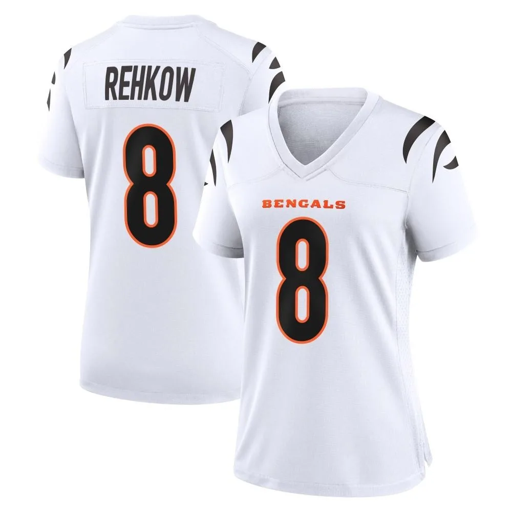 Women's Cincinnati Bengals Ryan Rehkow Nike Game White Jersey Women's Cincinnati Bengals Ryan Rehkow Nike Game White Jersey