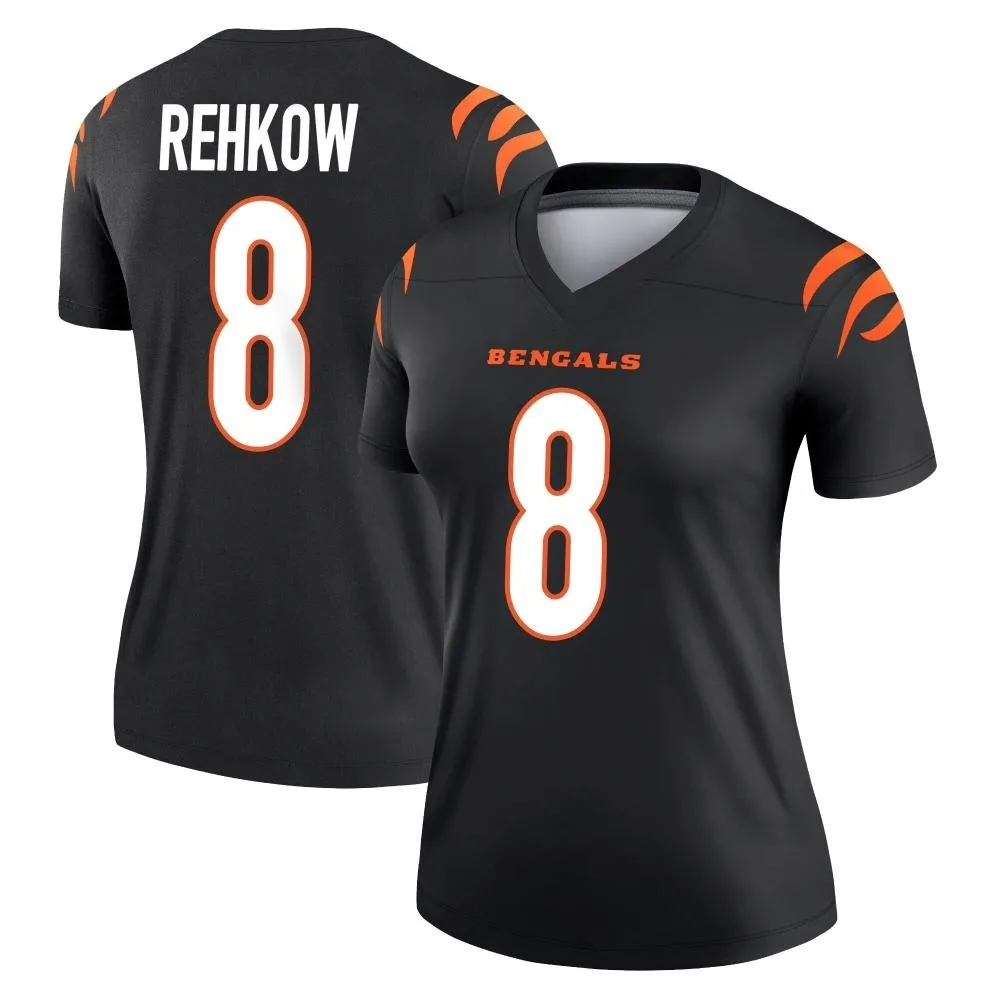Women's Cincinnati Bengals Ryan Rehkow Nike Legend Black Jersey Women's Cincinnati Bengals Ryan Rehkow Nike Legend Black Jersey