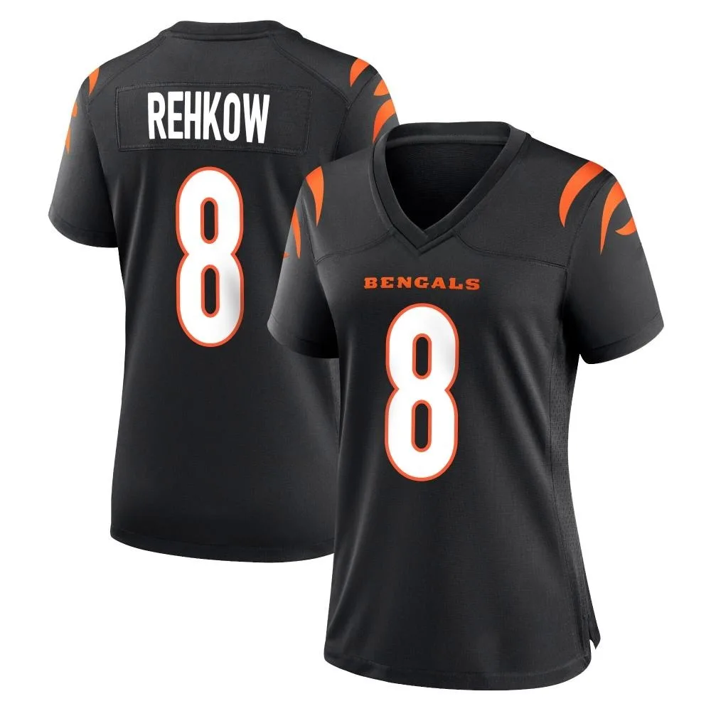 Women's Cincinnati Bengals Ryan Rehkow Nike Team Color Game Black Jersey Women's Cincinnati Bengals Ryan Rehkow Nike Team Color Game Black Jersey
