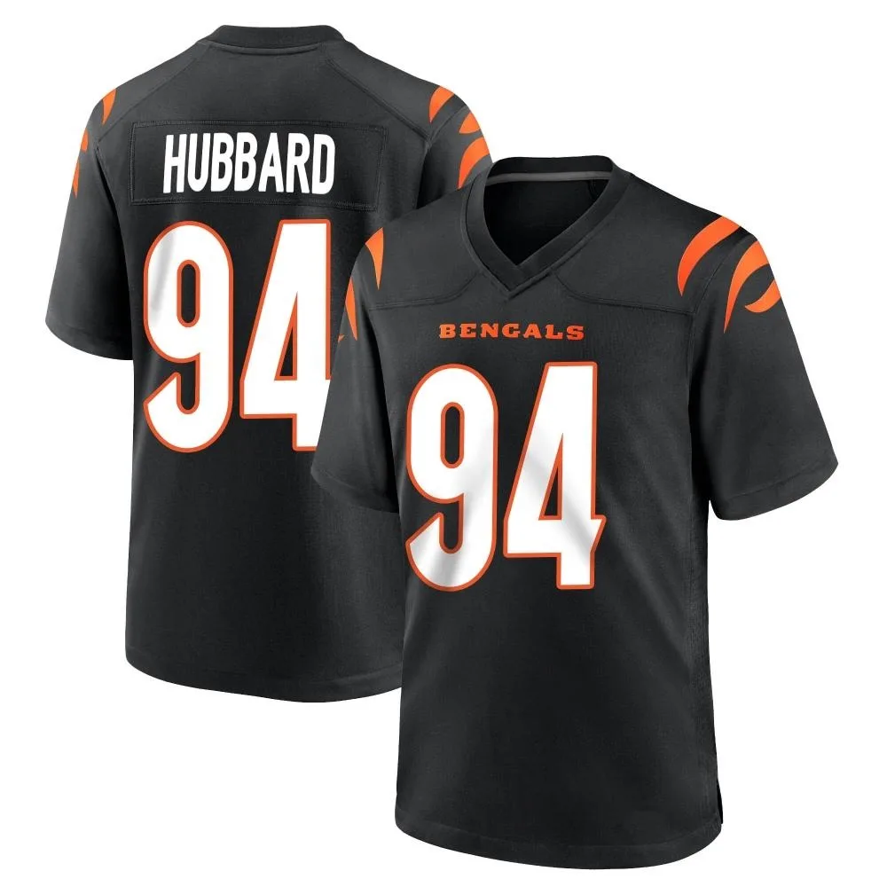 Men's Cincinnati Bengals Sam Hubbard Nike Team Color Game Black Jersey Men's Cincinnati Bengals Sam Hubbard Nike Team Color Game Black Jersey