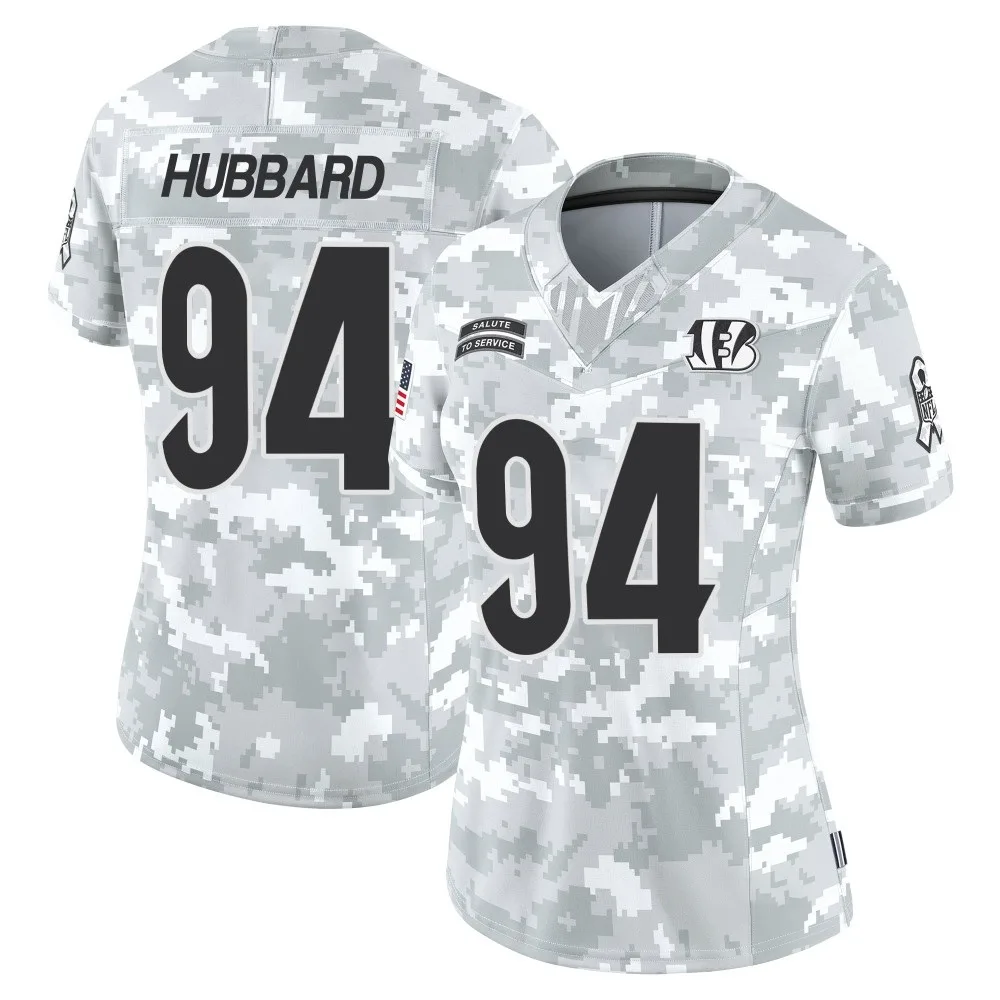 Women's Cincinnati Bengals Sam Hubbard Nike 2024 Salute to Service Limited Arctic Camo Jersey Women's Cincinnati Bengals Sam Hubbard Nike 2024 Salute to Service Limited Arctic Camo Jersey