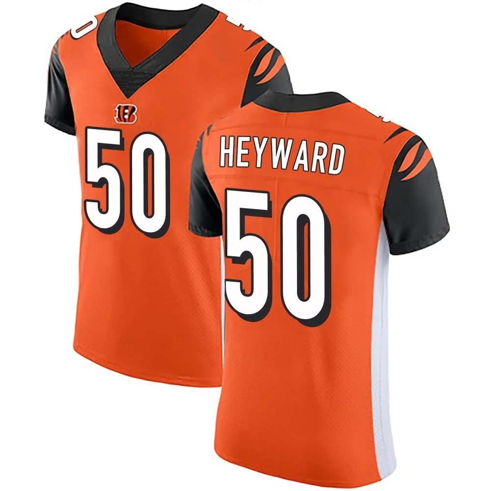 Men's Cincinnati Bengals Shaka Heyward Nike Alternate Vapor Untouchable Elite Orange Jersey Men's Cincinnati Bengals Shaka Heyward Nike Alternate Vapor Untouchable Elite Orange Jersey