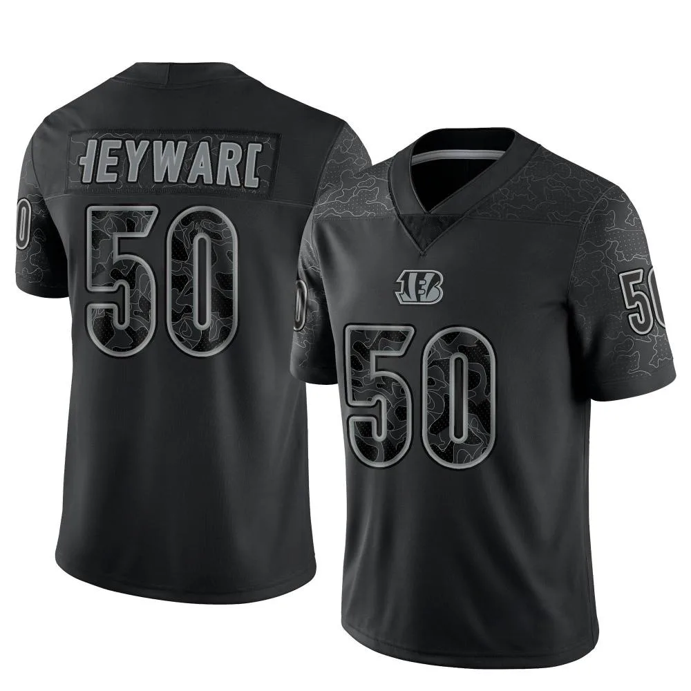 Men's Cincinnati Bengals Shaka Heyward Nike Reflective Limited Black Jersey Men's Cincinnati Bengals Shaka Heyward Nike Reflective Limited Black Jersey