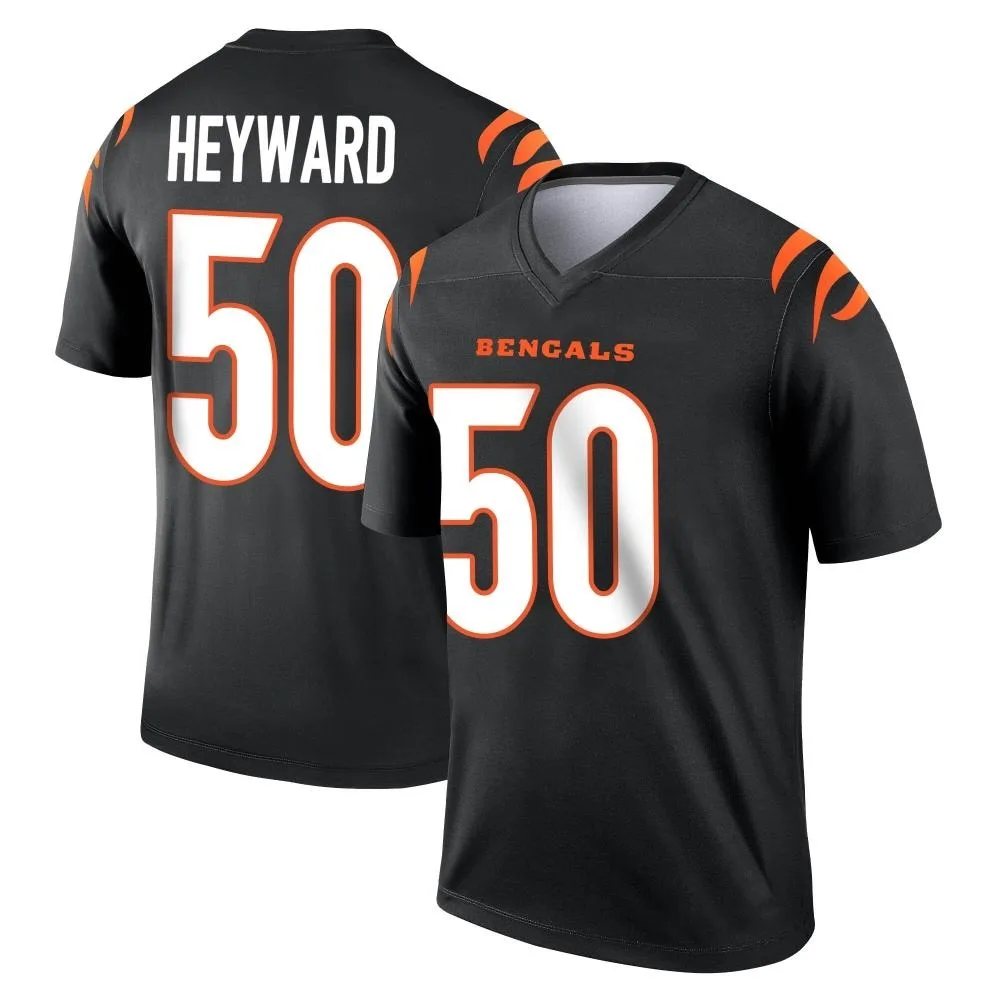 Youth Cincinnati Bengals Shaka Heyward Nike Legend Black Jersey Youth Cincinnati Bengals Shaka Heyward Nike Legend Black Jersey