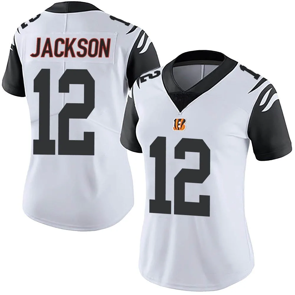 Women's Cincinnati Bengals Shedrick Jackson Nike Color Rush Vapor Untouchable Limited White Jersey Women's Cincinnati Bengals Shedrick Jackson Nike Color Rush Vapor Untouchable Limited White Jersey