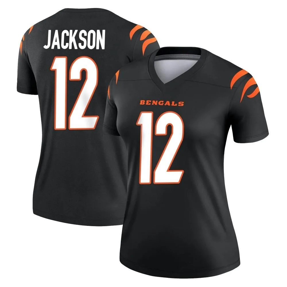 Women's Cincinnati Bengals Shedrick Jackson Nike Legend Black Jersey Women's Cincinnati Bengals Shedrick Jackson Nike Legend Black Jersey