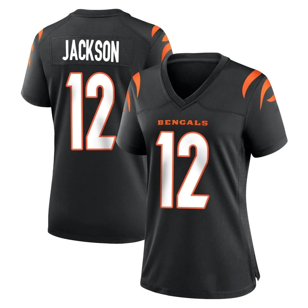 Women's Cincinnati Bengals Shedrick Jackson Nike Team Color Game Black Jersey Women's Cincinnati Bengals Shedrick Jackson Nike Team Color Game Black Jersey