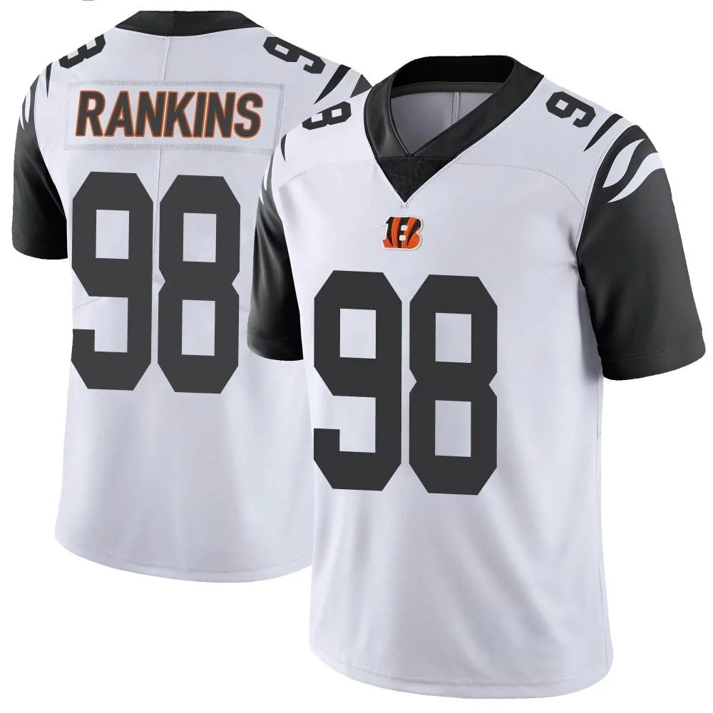 Men's Cincinnati Bengals Sheldon Rankins Nike Color Rush Vapor Untouchable Limited White Jersey Men's Cincinnati Bengals Sheldon Rankins Nike Color Rush Vapor Untouchable Limited White Jersey