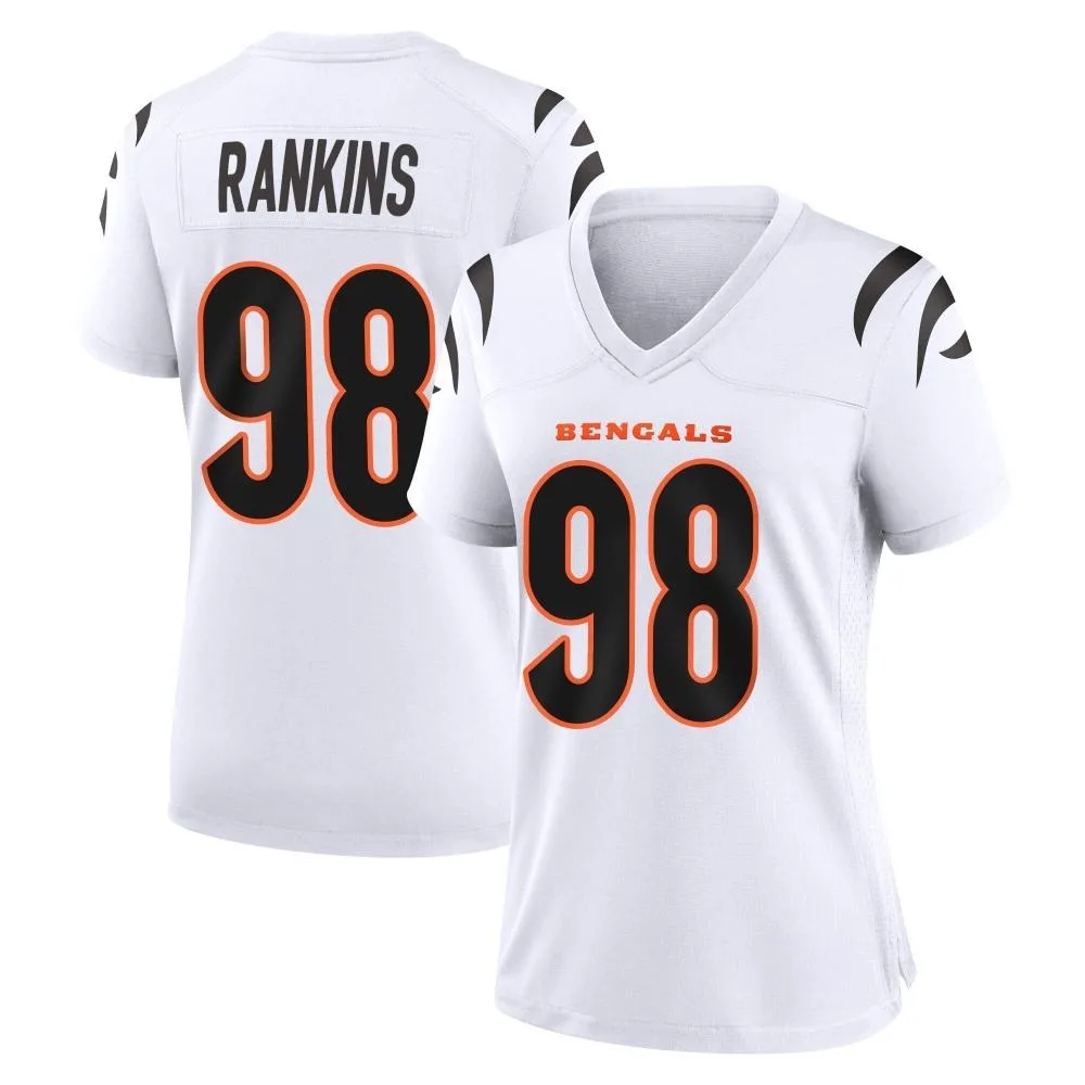 Women's Cincinnati Bengals Sheldon Rankins Nike Game White Jersey Women's Cincinnati Bengals Sheldon Rankins Nike Game White Jersey