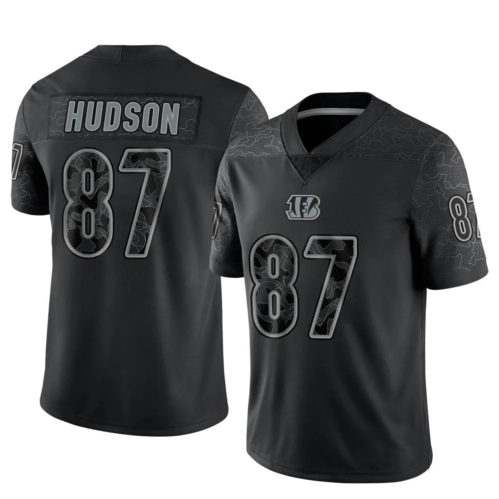 Men's Cincinnati Bengals Tanner Hudson Nike Reflective Limited Black Jersey Men's Cincinnati Bengals Tanner Hudson Nike Reflective Limited Black Jersey