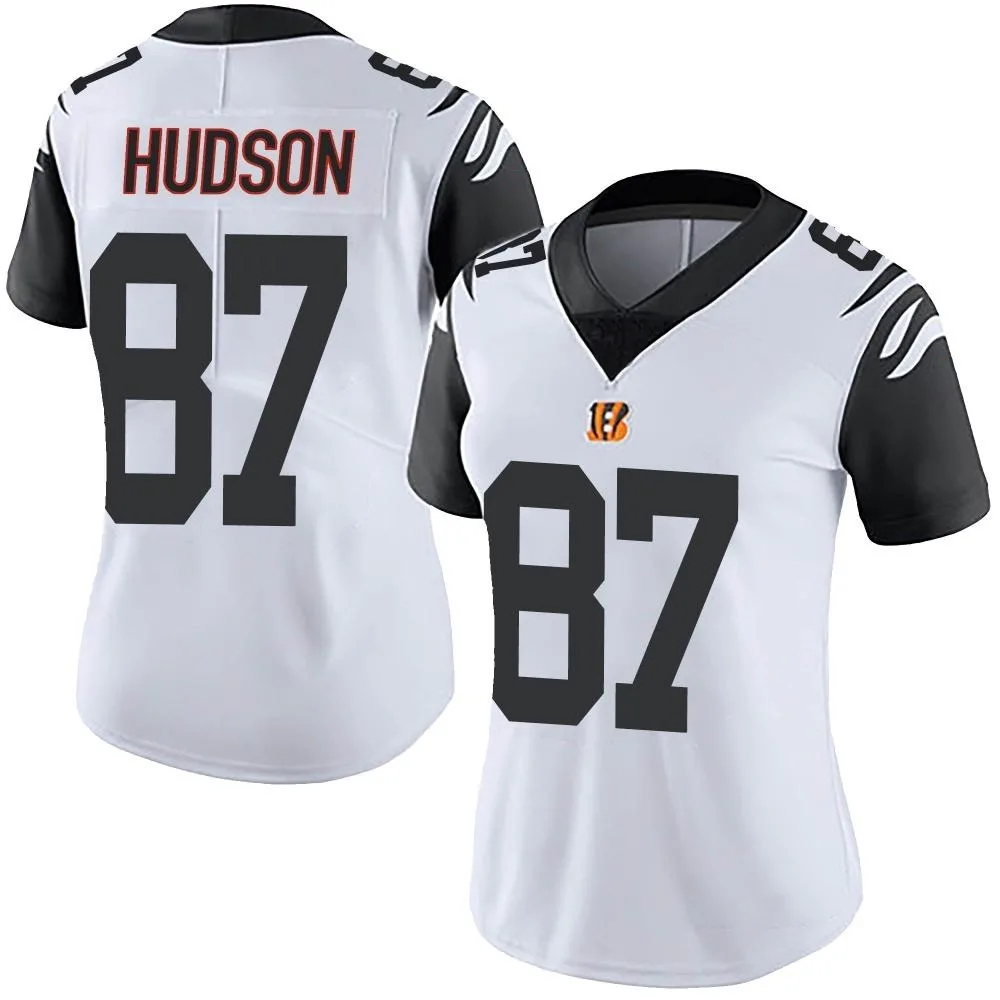 Women's Cincinnati Bengals Tanner Hudson Nike Color Rush Vapor Untouchable Limited White Jersey Women's Cincinnati Bengals Tanner Hudson Nike Color Rush Vapor Untouchable Limited White Jersey