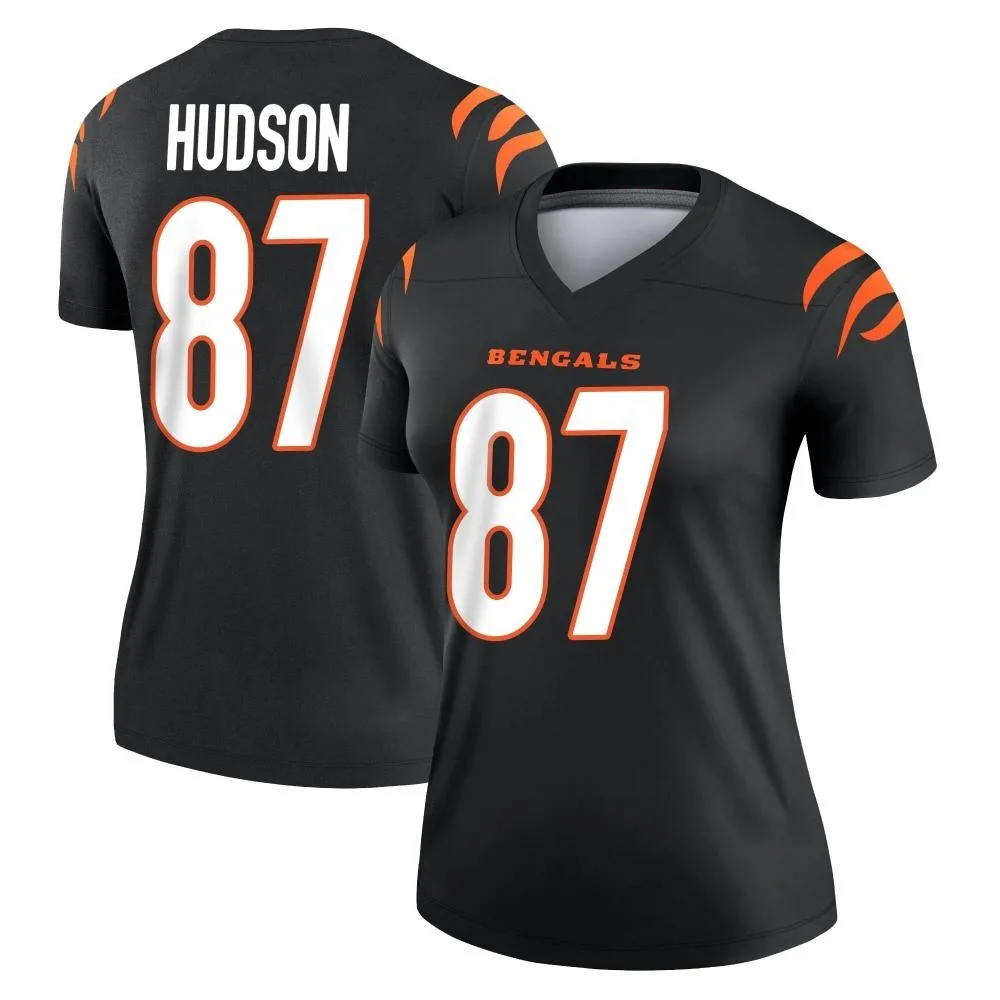 Women's Cincinnati Bengals Tanner Hudson Nike Legend Black Jersey Women's Cincinnati Bengals Tanner Hudson Nike Legend Black Jersey