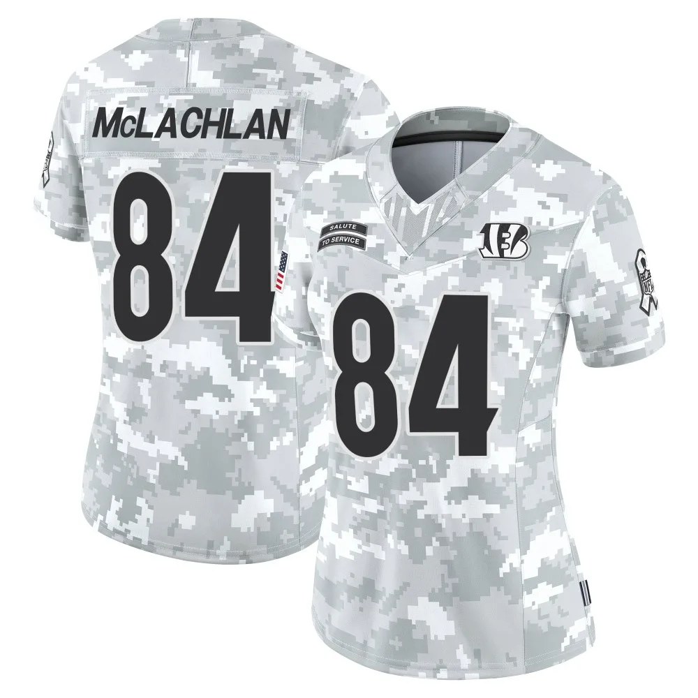 Women's Cincinnati Bengals Tanner Mclachlan Nike 2024 Salute to Service Limited Arctic Camo Jersey Women's Cincinnati Bengals Tanner Mclachlan Nike 2024 Salute to Service Limited Arctic Camo Jersey