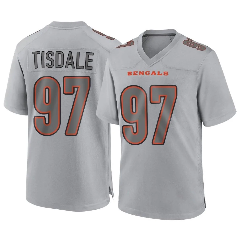 Men's Cincinnati Bengals Tariqious Tisdale Nike Atmosphere Fashion Game Gray Jersey Men's Cincinnati Bengals Tariqious Tisdale Nike Atmosphere Fashion Game Gray Jersey