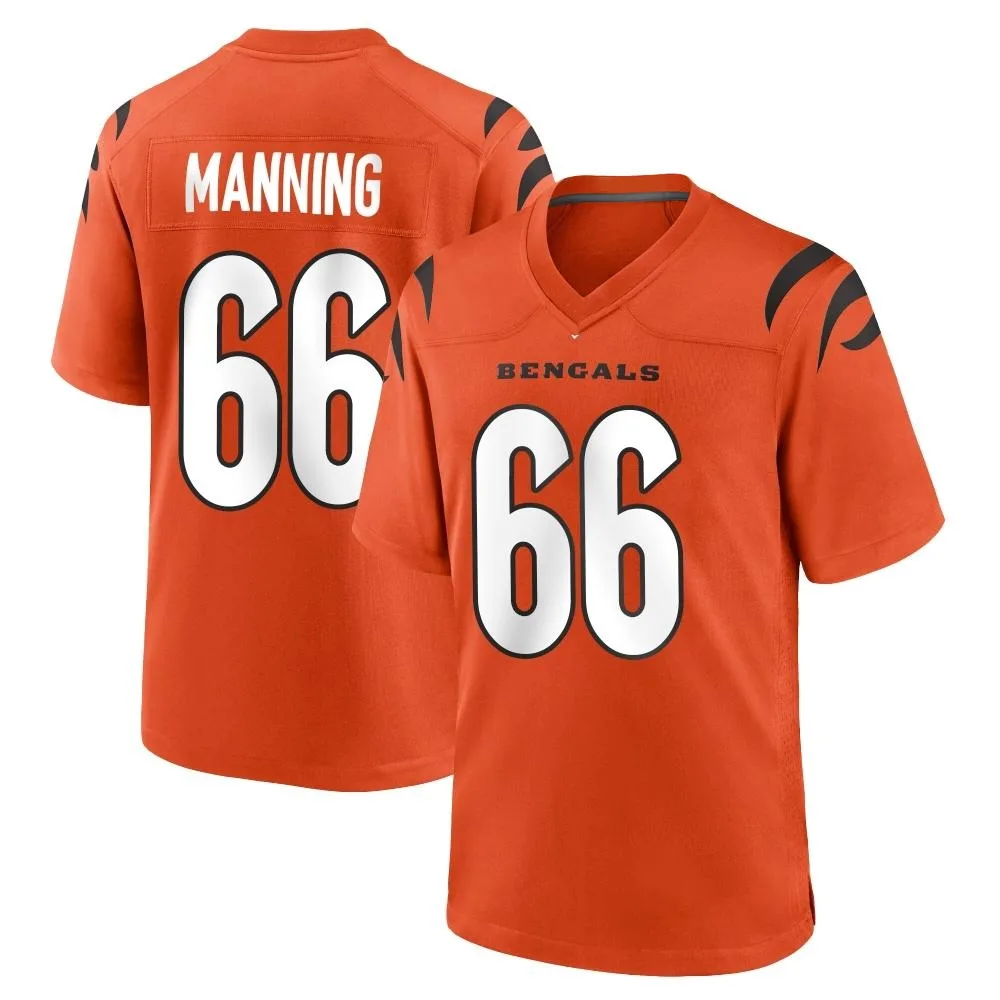 Men's Cincinnati Bengals Tashawn Manning Nike Game Orange Jersey Men's Cincinnati Bengals Tashawn Manning Nike Game Orange Jersey