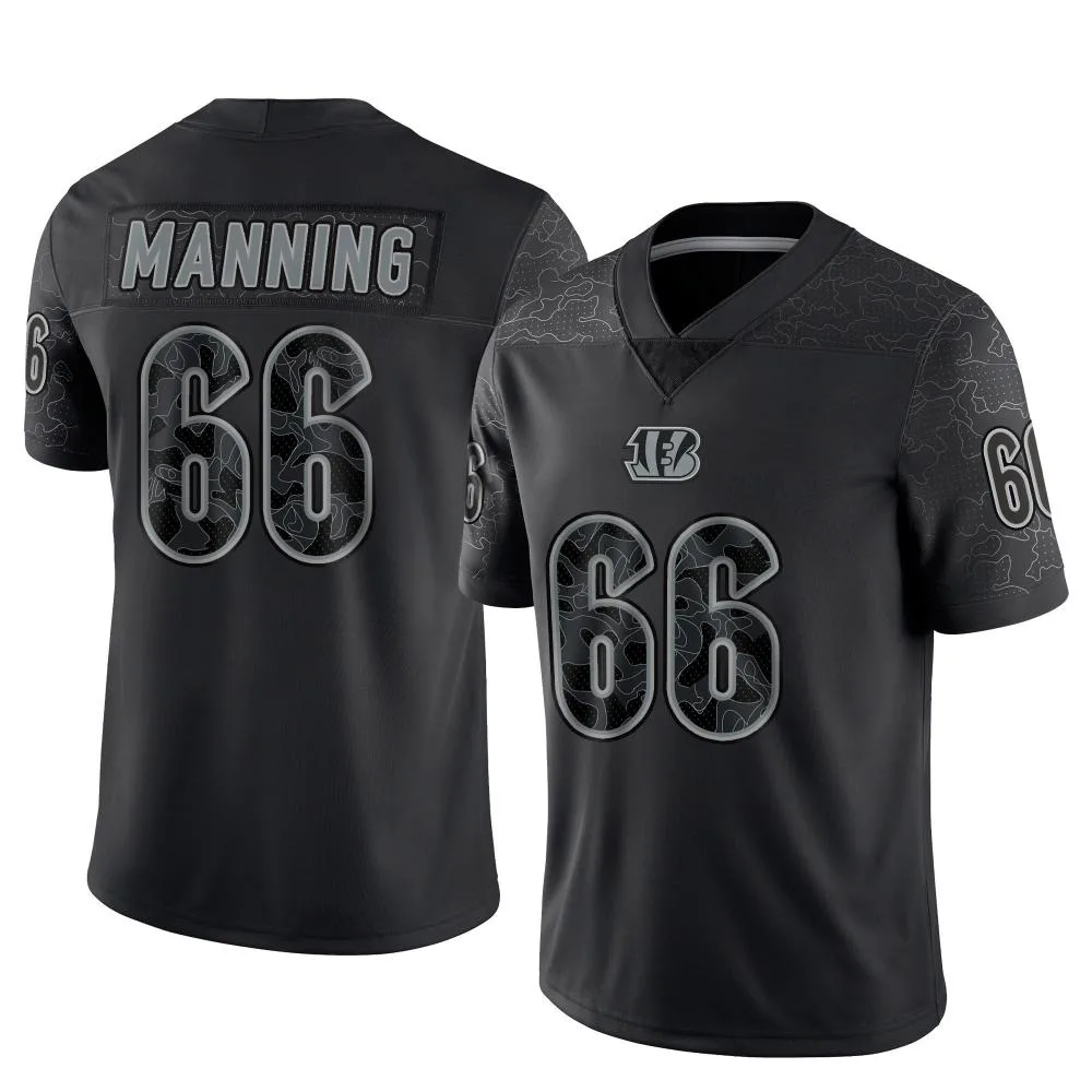 Men's Cincinnati Bengals Tashawn Manning Nike Reflective Limited Black Jersey Men's Cincinnati Bengals Tashawn Manning Nike Reflective Limited Black Jersey