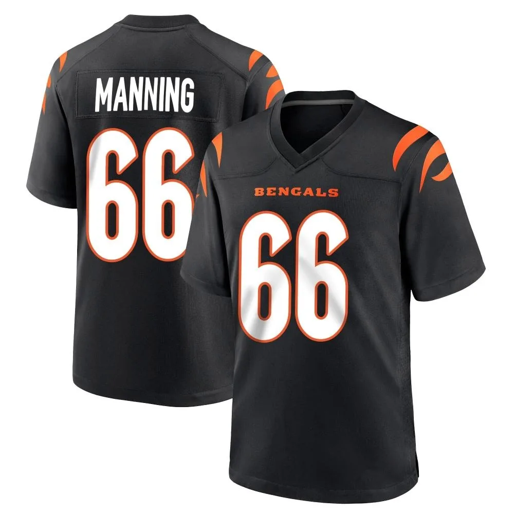 Men's Cincinnati Bengals Tashawn Manning Nike Team Color Game Black Jersey Men's Cincinnati Bengals Tashawn Manning Nike Team Color Game Black Jersey