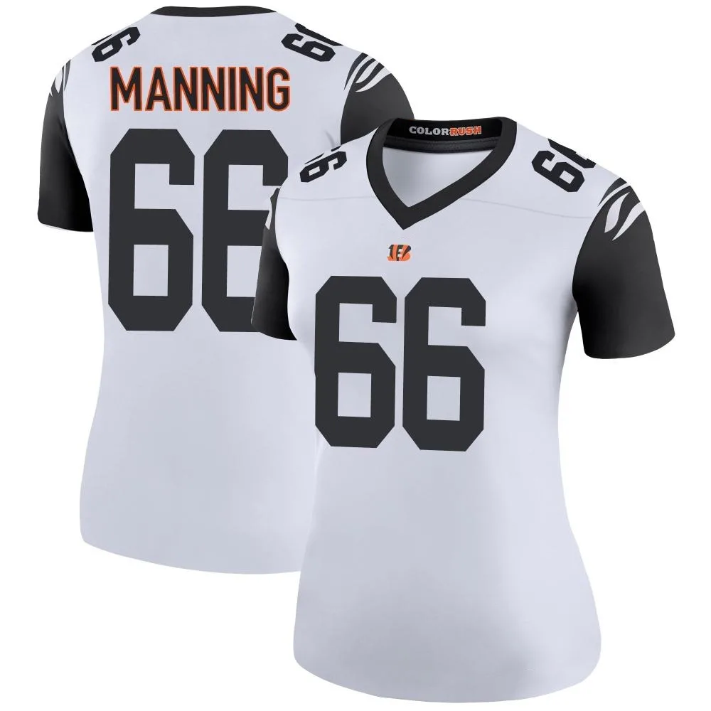 Women's Cincinnati Bengals Tashawn Manning Nike Color Rush Legend White Jersey Women's Cincinnati Bengals Tashawn Manning Nike Color Rush Legend White Jersey