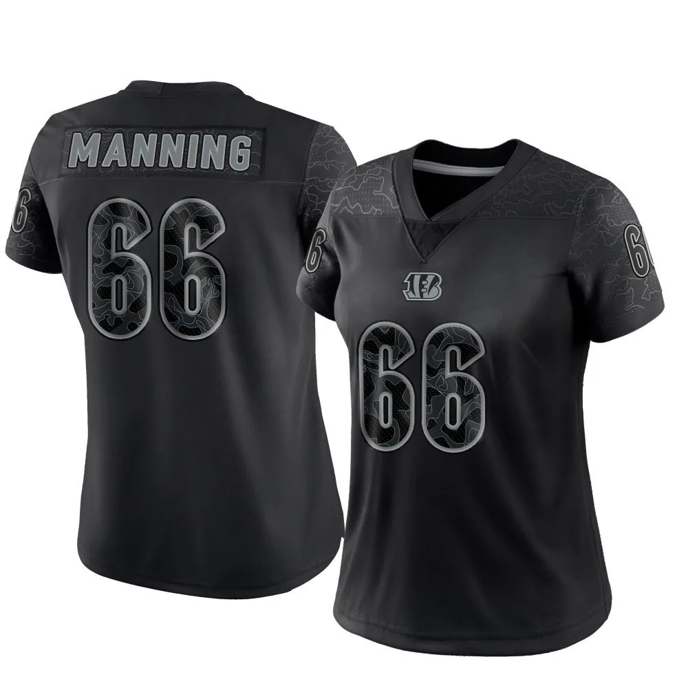 Women's Cincinnati Bengals Tashawn Manning Nike Reflective Limited Black Jersey Women's Cincinnati Bengals Tashawn Manning Nike Reflective Limited Black Jersey
