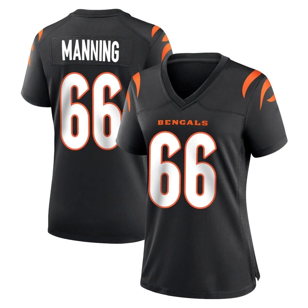 Women's Cincinnati Bengals Tashawn Manning Nike Team Color Game Black Jersey Women's Cincinnati Bengals Tashawn Manning Nike Team Color Game Black Jersey