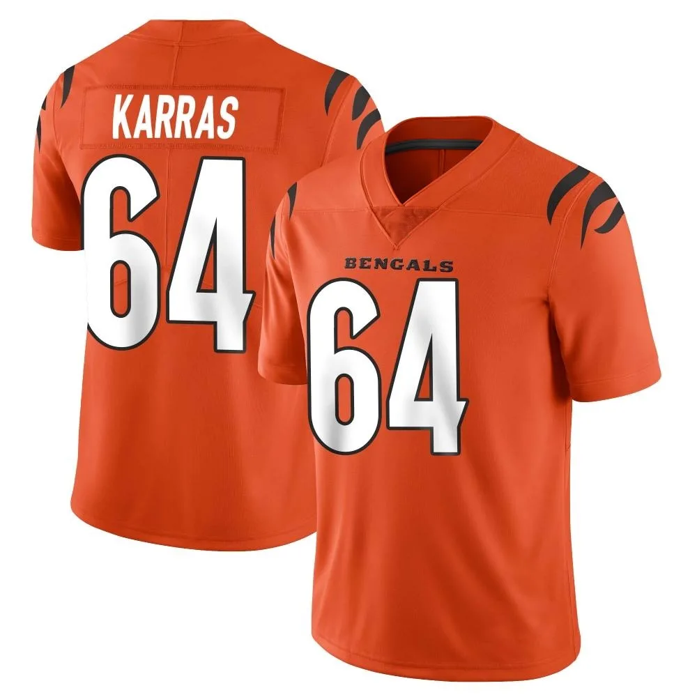 Men's Cincinnati Bengals Ted Karras Nike Vapor Untouchable Limited Orange Jersey Men's Cincinnati Bengals Ted Karras Nike Vapor Untouchable Limited Orange Jersey
