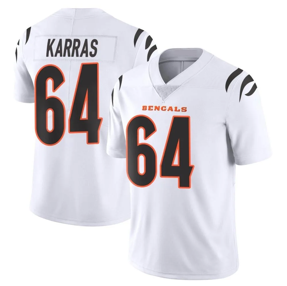 Men's Cincinnati Bengals Ted Karras Nike Vapor Untouchable Limited White Jersey Men's Cincinnati Bengals Ted Karras Nike Vapor Untouchable Limited White Jersey