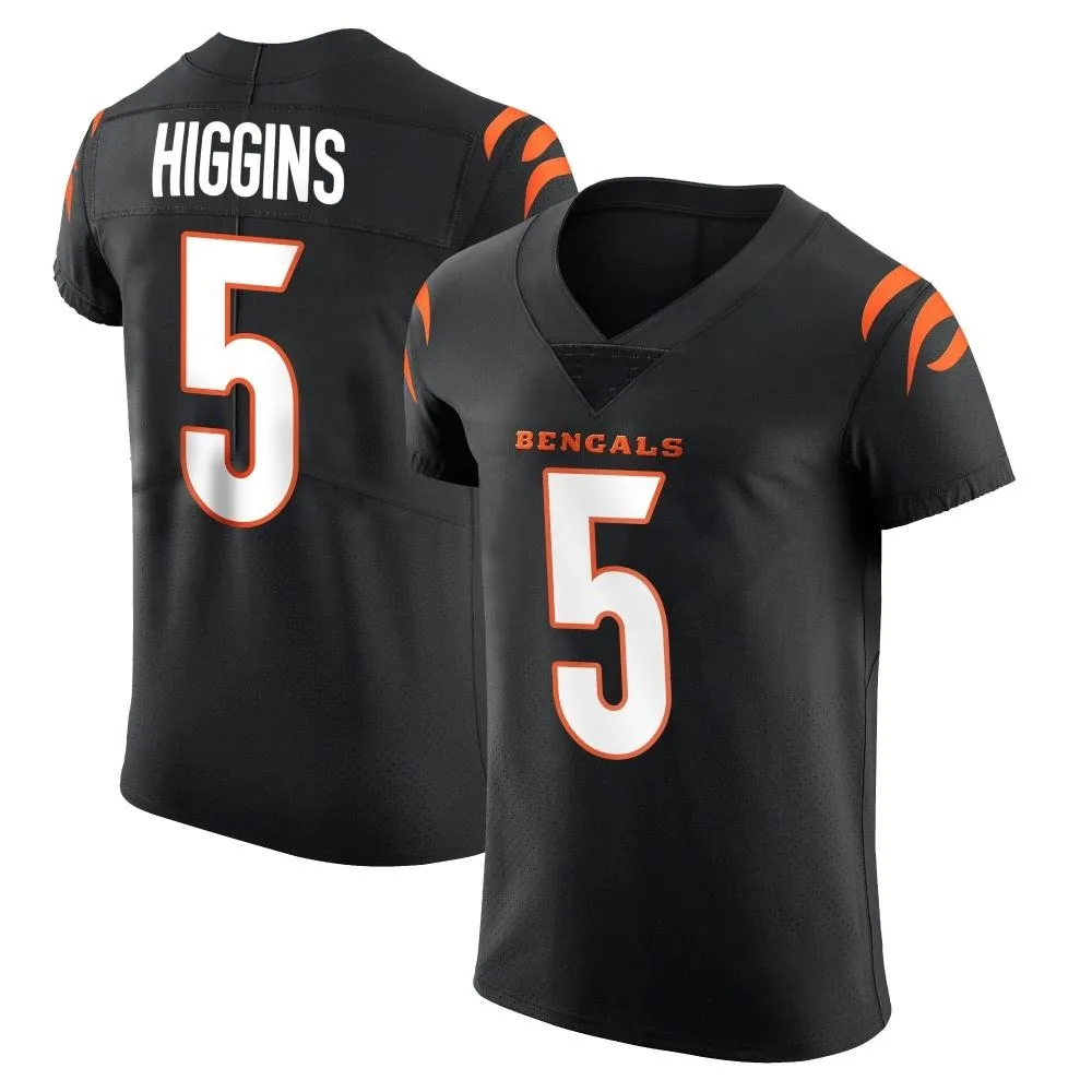 Men's Cincinnati Bengals Tee Higgins Nike Team Color Vapor Untouchable Elite Black Jersey Men's Cincinnati Bengals Tee Higgins Nike Team Color Vapor Untouchable Elite Black Jersey