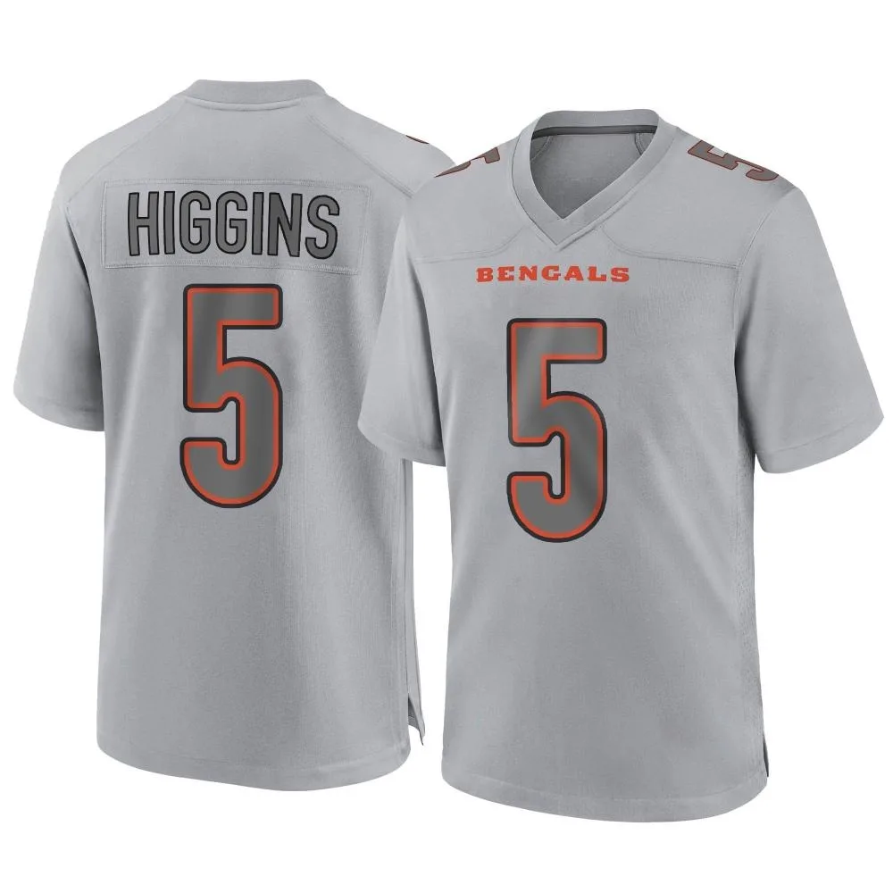 Youth Cincinnati Bengals Tee Higgins Nike Atmosphere Fashion Game Gray Jersey Youth Cincinnati Bengals Tee Higgins Nike Atmosphere Fashion Game Gray Jersey